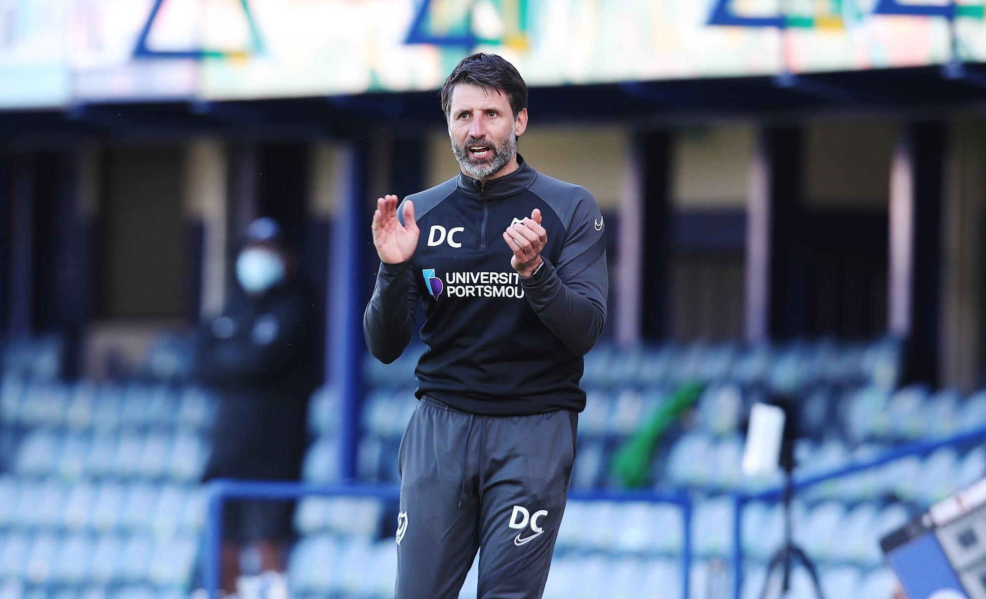 League Division 1 - Portsmouth vs Rochdale - 02/04/2021Portsmouth's Manager Danny Cowley