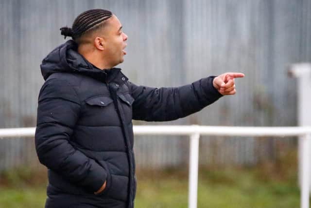 Shirebrook Town's former manager Jordan Catnott.