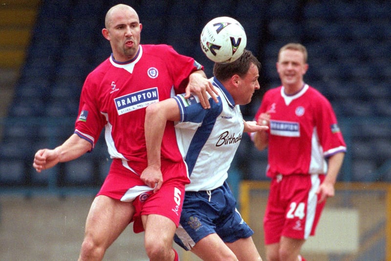 Steve Blatherwick joined the club December 1998 from Burnley for a fee of £50,000. He was to spend the rest of his career at Saltergate and helped the club win promotion to Division Two in 2001.