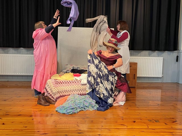 Susan Devaney, Kathy Padley and Suzanne Alford play three sisters in The Memory of Water which The HIgh Tor Players will present in Bakewell and Matlock.