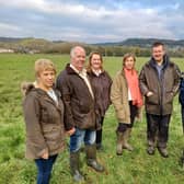 Minister on farm with NFU and farmers