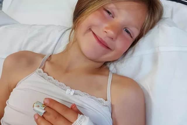Jasmine Vaughan, nine, will chop her long hair for Diabetes UK after her own diagnosis with the condition last year