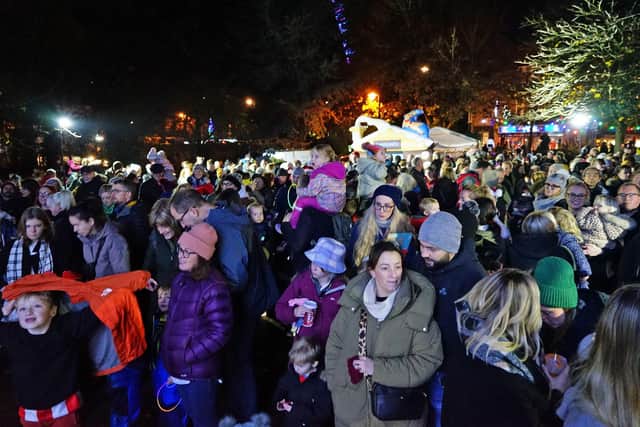 The Matlock Christmas lights switch-on is a chance for the whole community to come together. (Photo: Brian Eyre/Derbyshire Times)