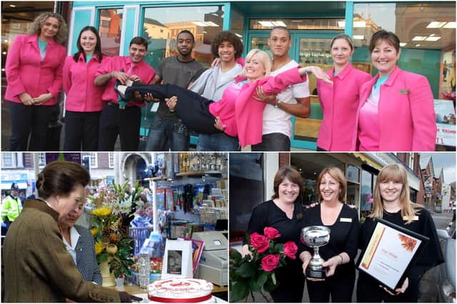 Reasons to smile for workers in Chesterfield shops down the years.