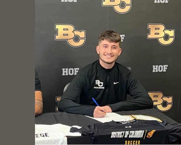 George Shaw, 20, from Chesterfield signed a contract with The District of Columbia Firebirds (UDC Firebirds) - University of the District of Columbia soccer team.