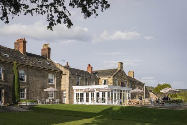 An outdoor dining terrace has been created at The Garden Room restaurant at The Cavendish Hotel, Baslow (photo: Anna Batchelor)