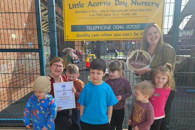 Little Acorns Day Nursery at Ashgate Road has achieved an inclusive quality in special educational needs award from Derbyshire County Council.