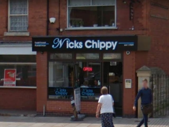 Our readers in Mansfield have awarded first place to Nick's Chippy. You can visit this brilliant restaurant at, 87 W Gate, Mansfield NG18 1RT.