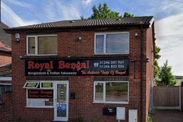 Royal Bengal Takeaway at Markham Road in Duckmanton was given the four-out-of-five score on October 17.