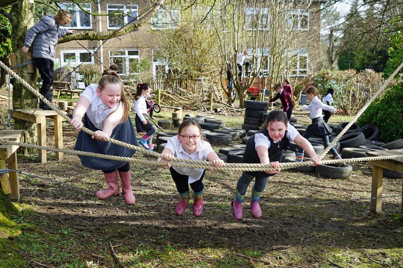 OPAL (Outdoor Play and Learning) scheme at Saint Joseph's Catholic Voluntary Academy in Matlock helps to promote the value and importance of play and the balanced approach to risk-taking.