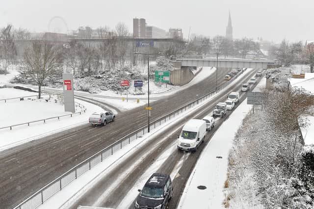 Heavy snow is forecast for Chesterfield