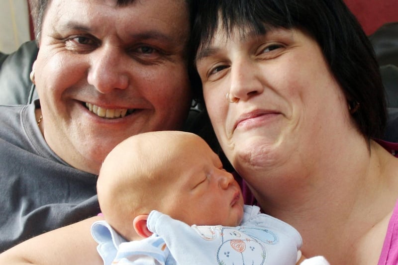 Craig and Dawn Walker, of Newbold, with baby Samuel