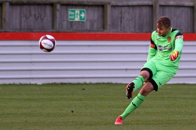 Ollie Battersby enjoyed a successful loan spell with Belper. Photo by Mike Smith.