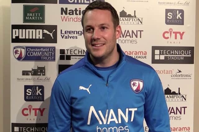 James Rowe got off to a winning start as Chesterfield manager at Weymouth.