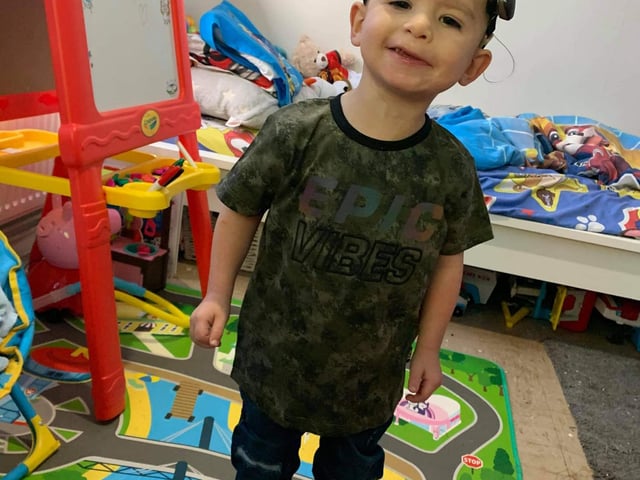 Courtney Parkin nominated her son. She said: "He's two years old and he's deaf on the left side he has a rare condition called situs inverses where his heart and all his body have swapped places.
"He's such a brave little man he was given two hours to live after birth.
"His heart was size of a 12 year old boy when he's was born he had sepsis 48% of his body
"His nerves and muscles haven't developed in his left side of his face I'm so proud of him because no matter what he's a loving kind and thoughtful boy
"He's always smiling."

Hudson has learnt sign language through lock down and he loves it
Hudson also learnt to count to 6 on his own
I'm so proud to be his mummy and call him my son