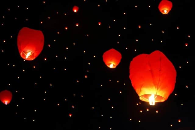 Sky lanterns are dangerous, according to Derbyshire Dales District Council.