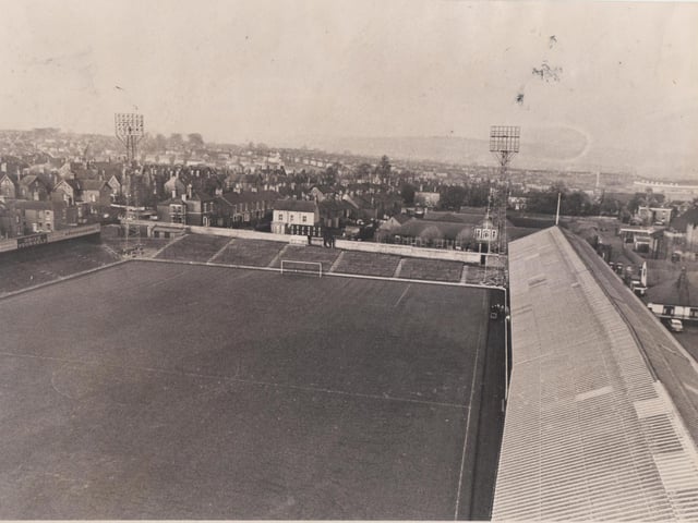 Chesterfield FC ground at Saltergate, in 1967
