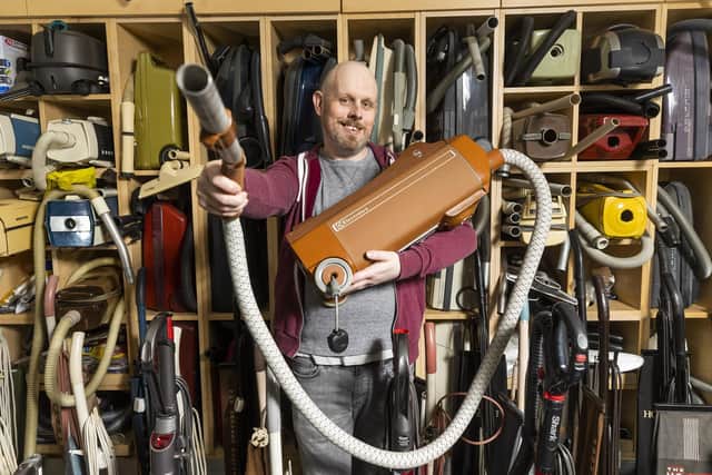 James had 332 vacuum cleaners in his collection when he set the Guinness World Record in 2012.