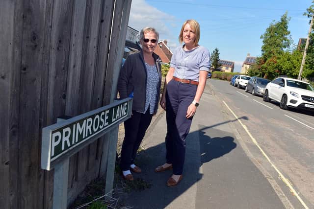 Killamarsh residents Claire Nundy, right, and Jean Cookson are concerned about school-run traffic if a new housing development is given the green light.
