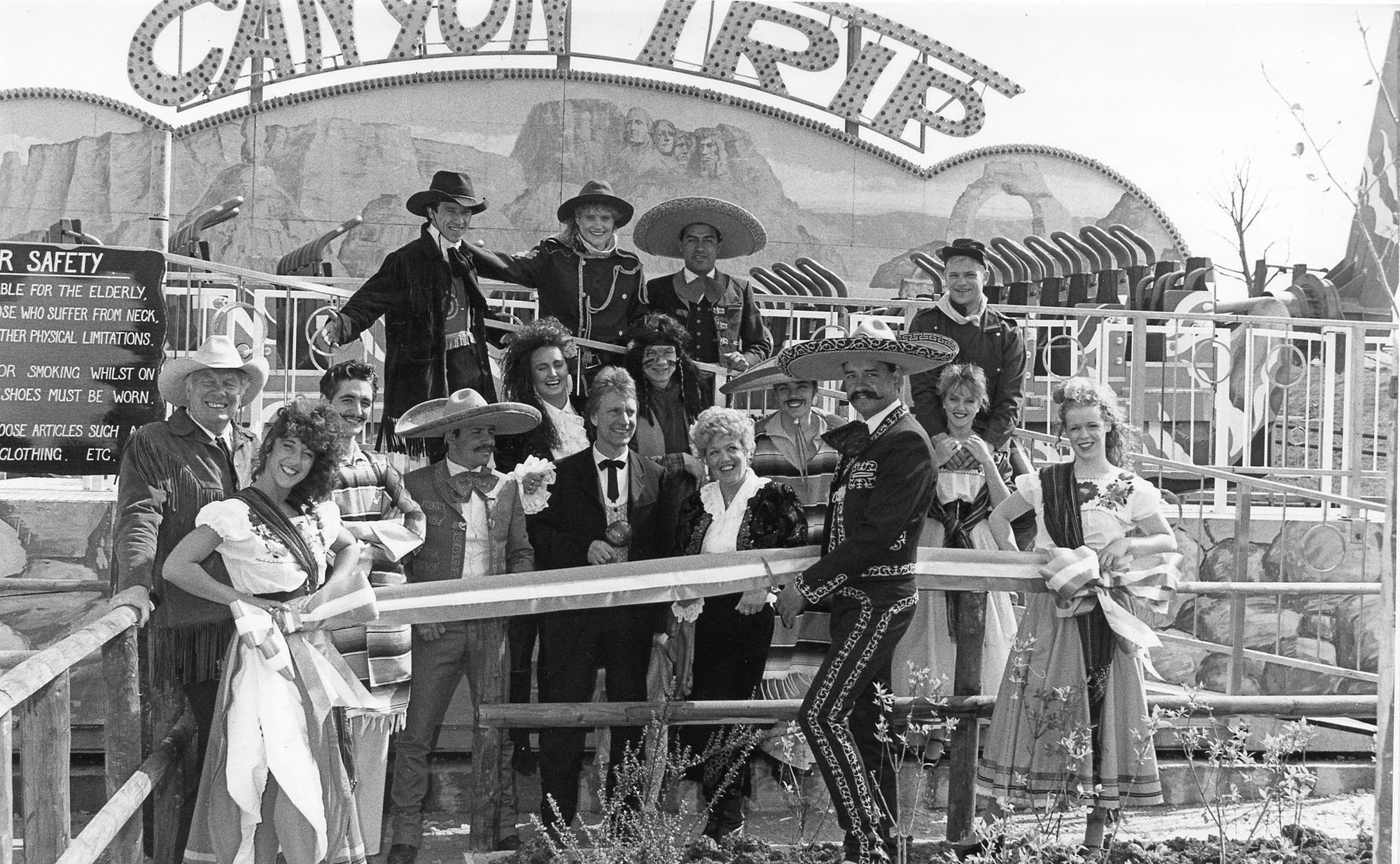 The American Adventure theme park's Mexicoland opened by Samuel Magdaleno in May 1991.