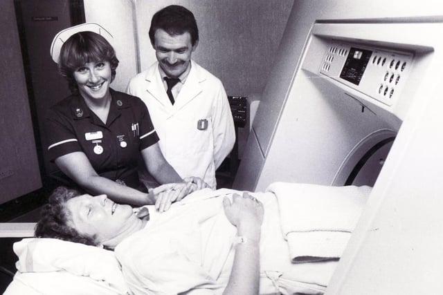 Mrs Anne Muller was one of the first patients to use the new body scanner in 1985.