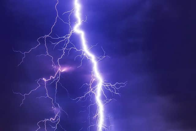 The Met Office has issued a thunderstorm warning for Derbyshire.