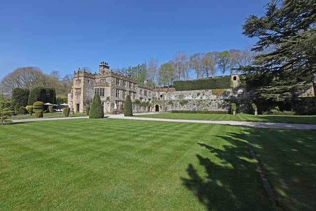 Holme Hall in Bakewell looks straight from the set of Tv's Bridgerton or Downton Abbey.