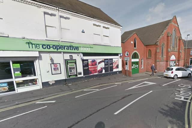 The victim had withdrawn cash from an ATM outside the Co-op store in Brimington when he was approached by the man