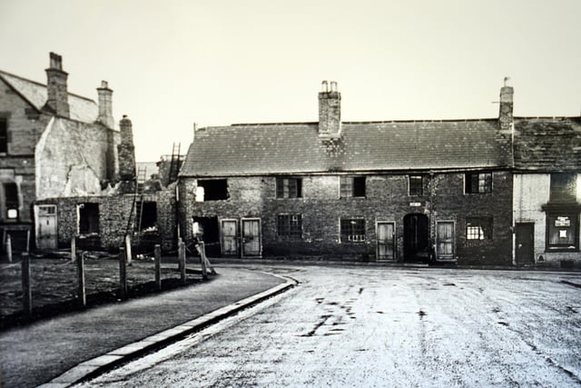 Derelict houses on Saltergate in 1930.