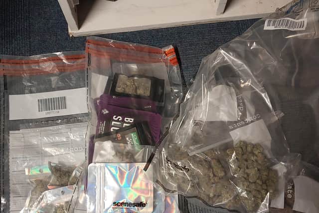 Officers from the Newbold Safer Neighbourhood Team went to the home in Church Walk, New Whittington, on Monday, March 6. The property was searched and a large amount of drugs, scales, dealer bags and cash were discovered.