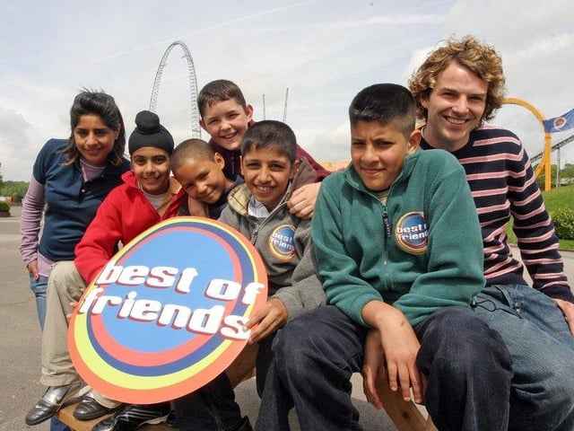 CBBC filmed a programme at the American Adventure called 'Best of Friends' Local kids took part in the show with presenters Michael Abasalom and Rani Khanijau