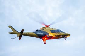 The Derbyshire, Leicestershire & Rutland Air Ambulance attended more than 700 incidents in Derbyshire last year