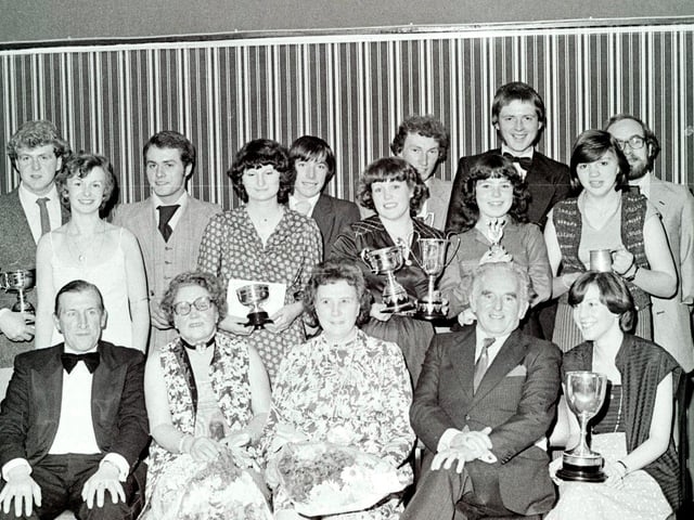 Belper Young Farmers club awards night, November 1980