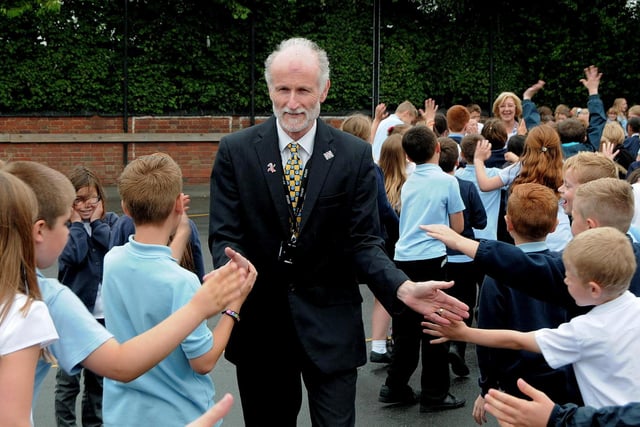 Ian Bond who has been in teaching for 36 years, said farewells to pupils, staff and parents at Granby Junior school, Ilkeston