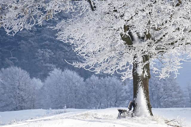 Snow is forecast to fall in Derbyshire.