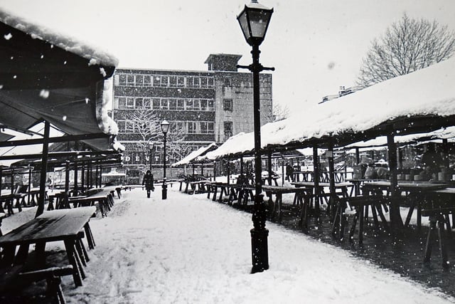 Another photo of Chesterfield in the snow - this one having been taken in 1983.