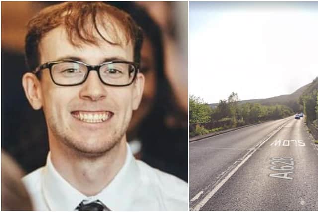 Andrew Burr was killed in the crash on the Woodhead Road.