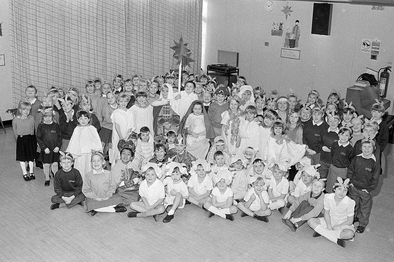 Concert time at Carter Lane School in 1990 - can you spot any familiar faces?