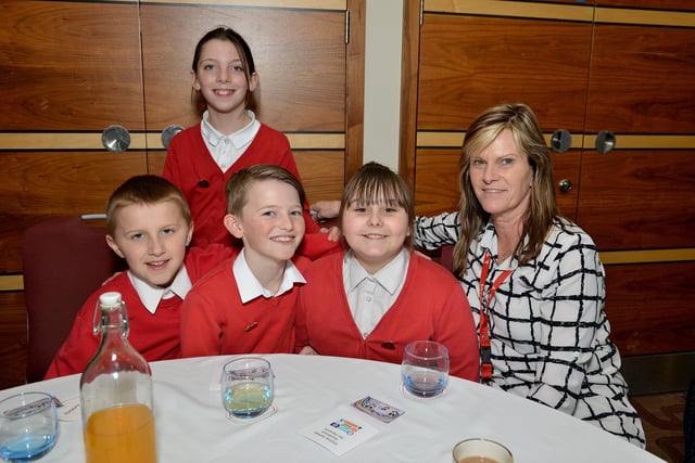 Digital Ambassador event at Casa Hotel, Chesterfield.. Children and staff from Duckmanton Primary School are pictured