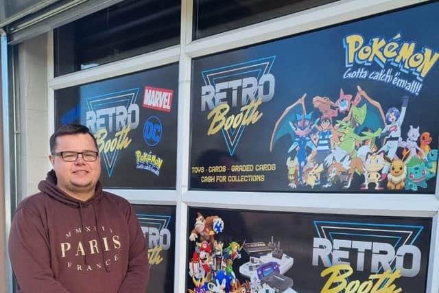 Jason Booth, 30, who returned to Clay Cross after a few years in Chesterfield and launched a phone-related business in the town last year, has decided to convert half of his shop into a retro store.