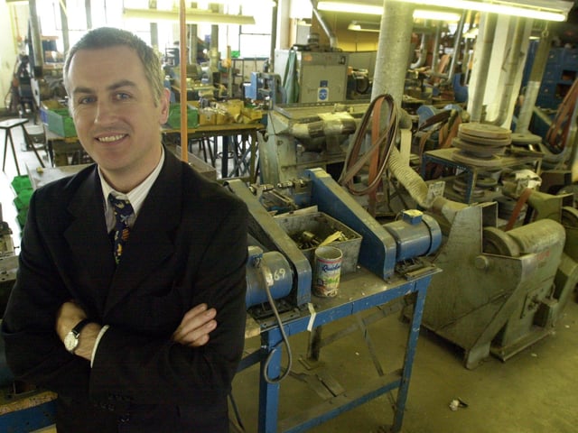 Director and Works Manager Mark Spolding in the workshop