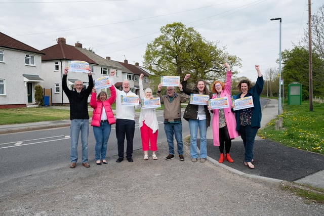 Ten Old Whittington residents landed the cash when S41 9LR was announced as a winner.
Eight residents netted a £30,000 cash prize each. The remaining two neighbours doubled their prize to £60,000 each by playing with two tickets.