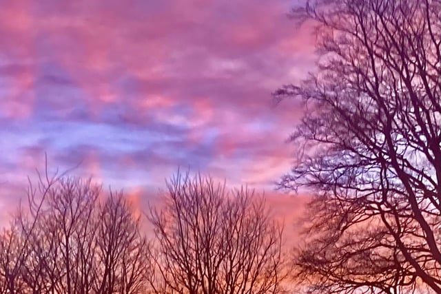 ​Some stunning colours are captured in the sky above Buxton in this cracking offering from Sue Balfe.