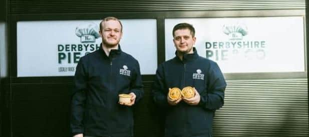 Derbyshire Pie & Co founders Matthew Knowles, left and Matt Campbell with their award-winning produce.