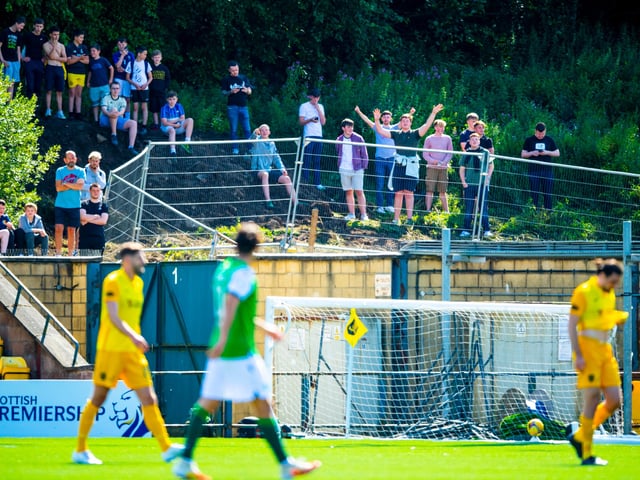 After the Aberdeen coronavirus situation and fans being told to stay away it maybe wasn't wise for some Hibees to go to Livingston and find a vantage point. But fair play to them and we can all relate, the desire to go and watch our team in person rather than through a screen.