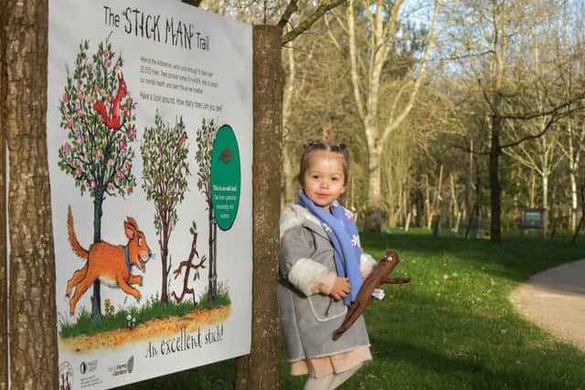 The Stick Man Trail at the National Memorial Arboretum is designed for children aged 3 years and up