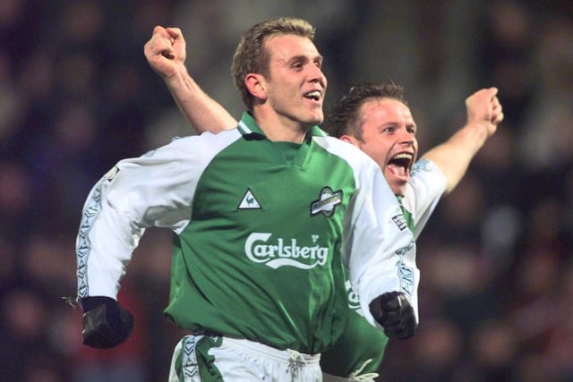 'Le God' starred at Easter Road between 1999 and 2001.
