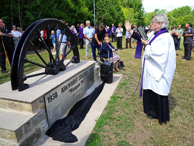 Blessing of the new monument.