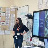 Bemrose School Alumni Natalie Dankova returned to the classroom to talk to Year 5 pupils.
