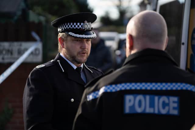 Assistant Chief Constable, Dave Kirby of Derbyshire Police at the scene of the incident